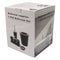 BATHROOM BLACK PLASTIC WITH BAMBOO LIDS 7PCS SET