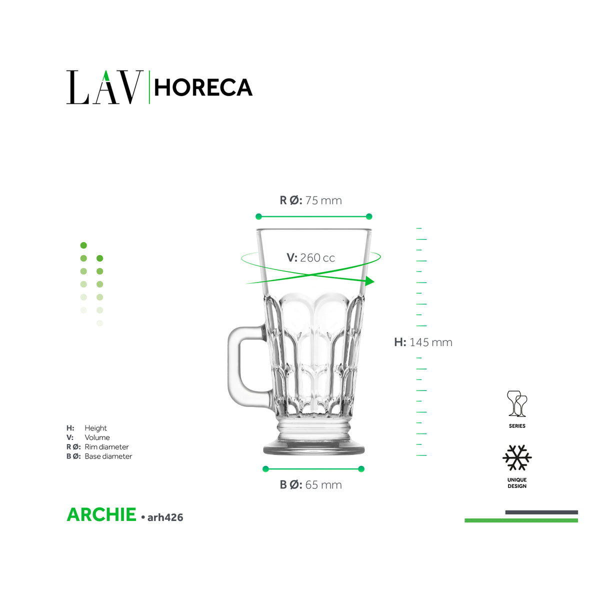 LAV HORECA ARCHIE MUG 260ML