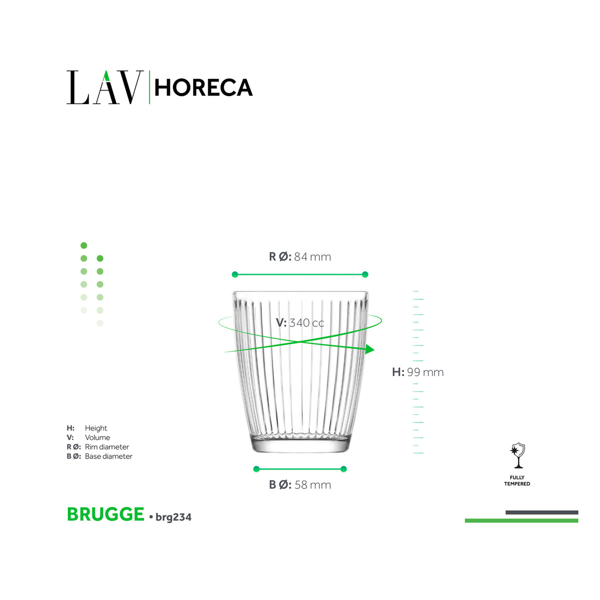 LAV HORECA BRUGGE SOFT DRINK 340ML