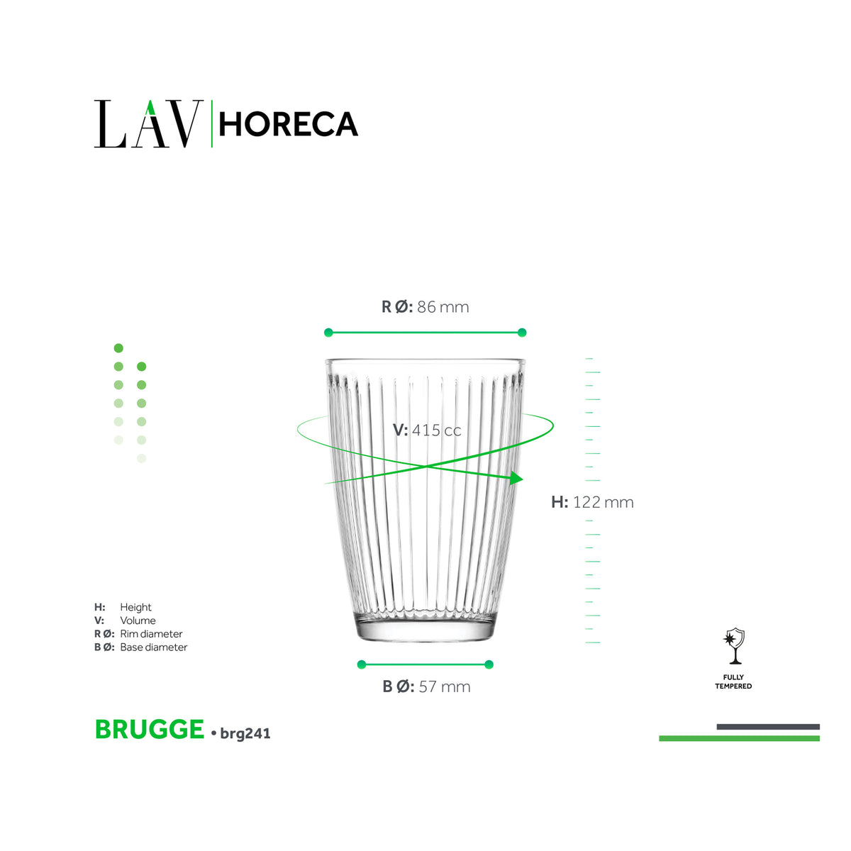 LAV HORECA BRUGGE LONG DRINK 415ML