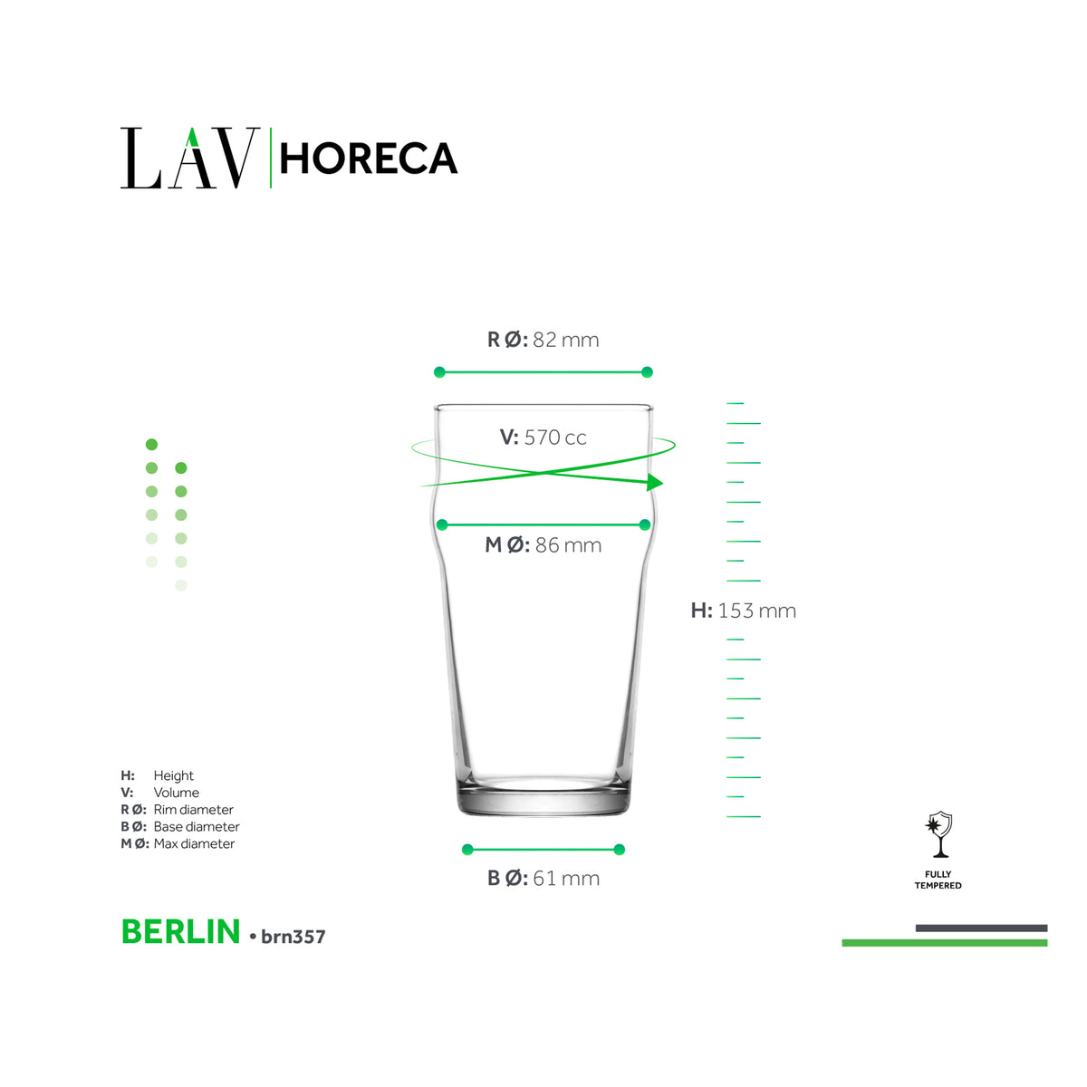 LAV HORECA BERLIN BEER (TEMPERED) 570ML
