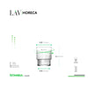 LAV HORECA ISTANBUL STACKABLE SHORT TUMBLER 325ML