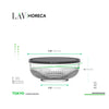 LAV HORECA TOKYO BOWL WITH PLASTIC LID 2.6L