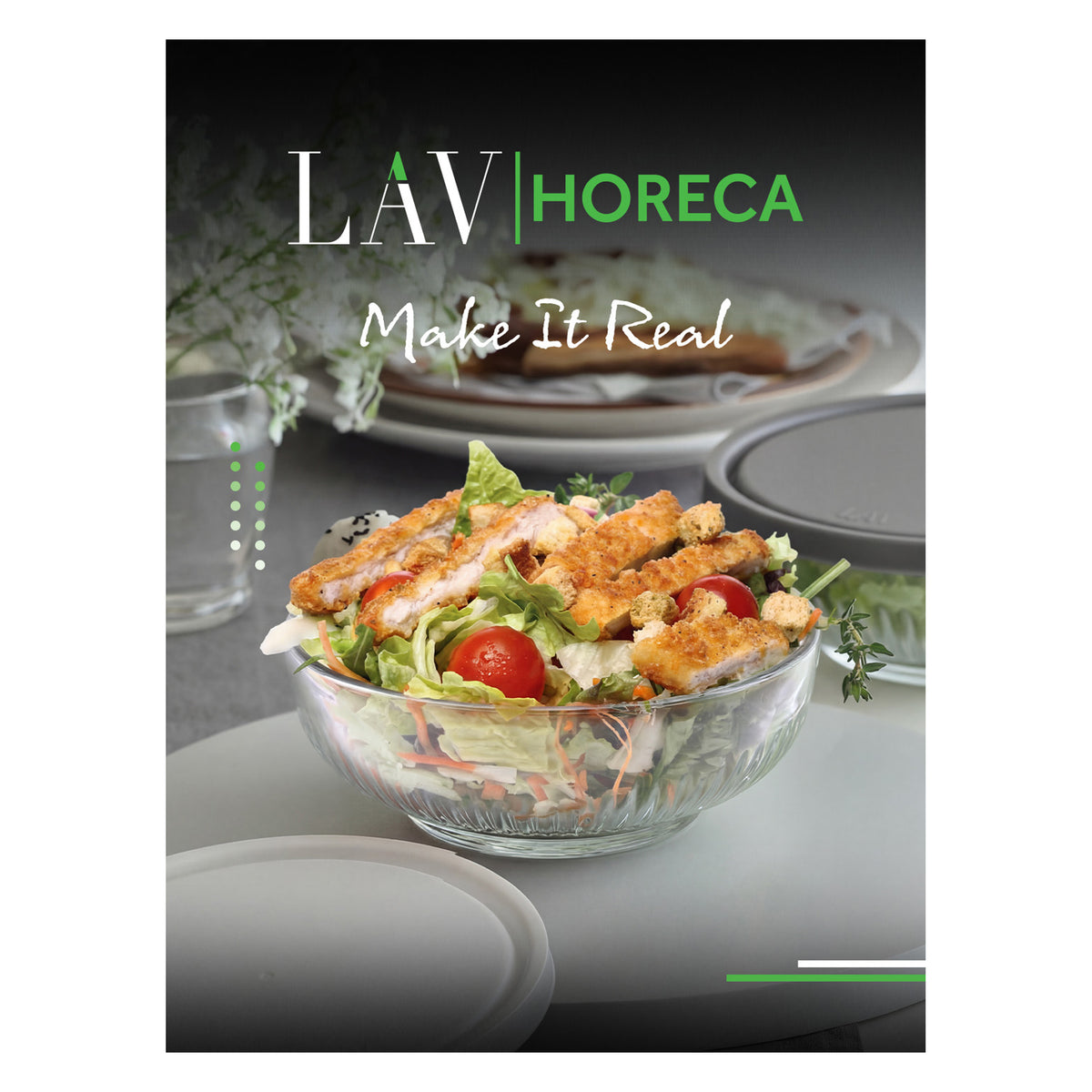 LAV HORECA TOKYO BOWL WITH PLASTIC LID 2.6L