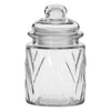 REGENT MINI GLASS CANISTERS ASSORTED DESIGNS 4PK, 300ML