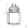 REGENT MINI GLASS CANISTERS ASSORTED DESIGNS 4PK, 300ML