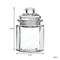 REGENT MINI GLASS CANISTERS ASSORTED DESIGNS, 4 PIECE SET 300ML (130X75MM DIA)