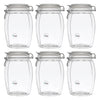 REGENT FACETED HERMETIC GLASS CANISTER WITH CLIP SEAL AND GLASS LID, 1.2L