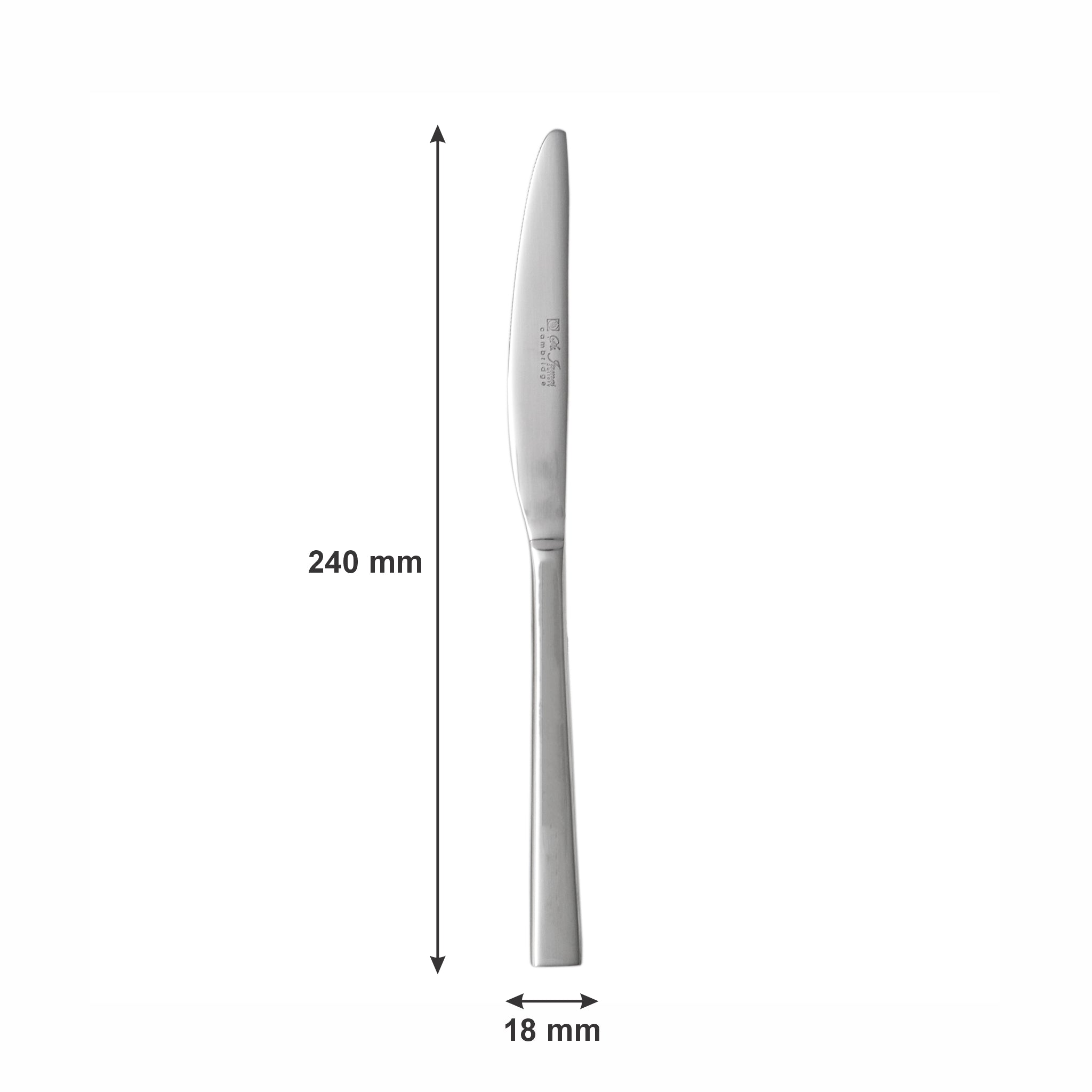 ST. JAMES CUTLERY CAMBRIDGE 18/10 DESSERT KNIFE, 12PK