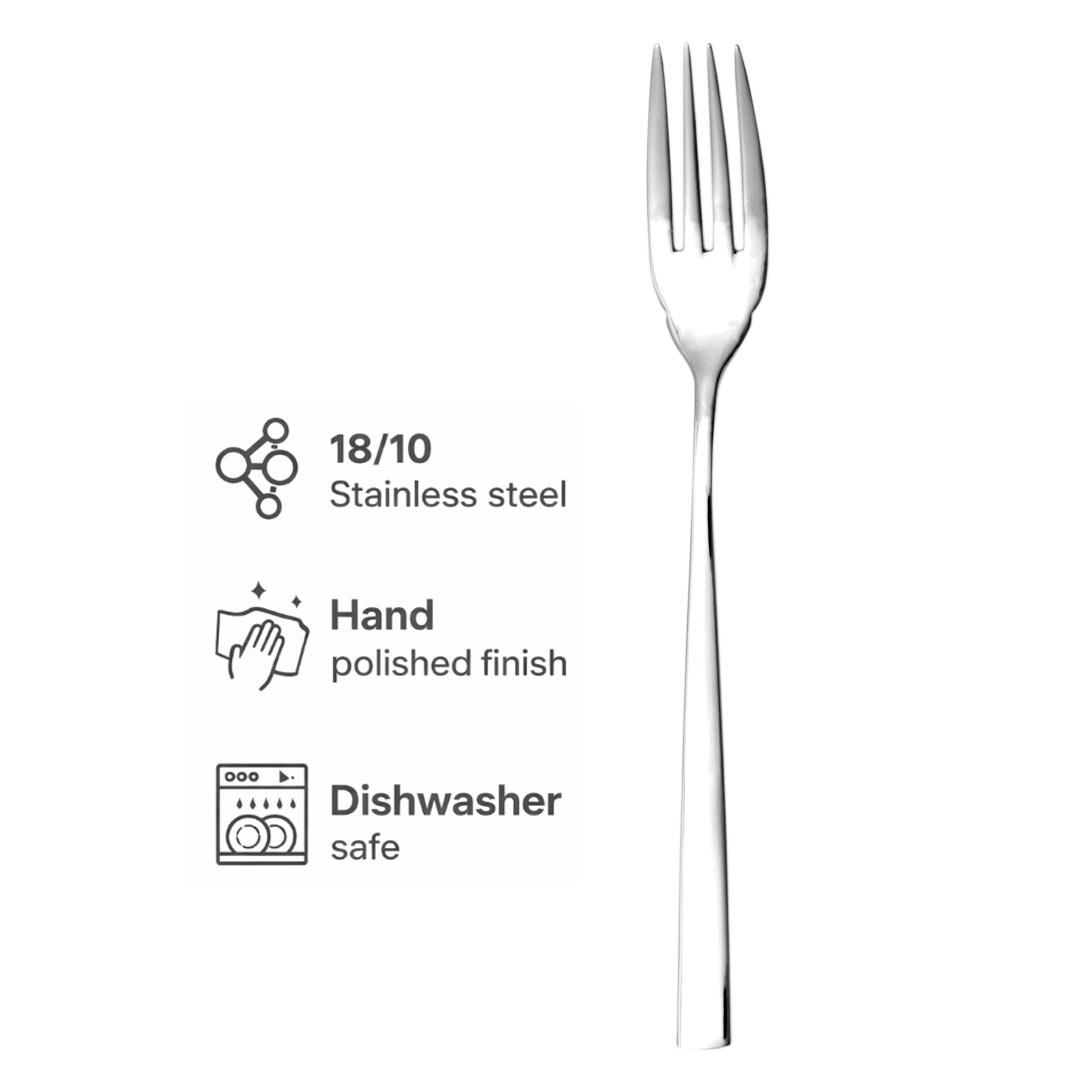 ST. JAMES CUTLERY CAMBRIDGE 18/10 FISH FORK 12PK