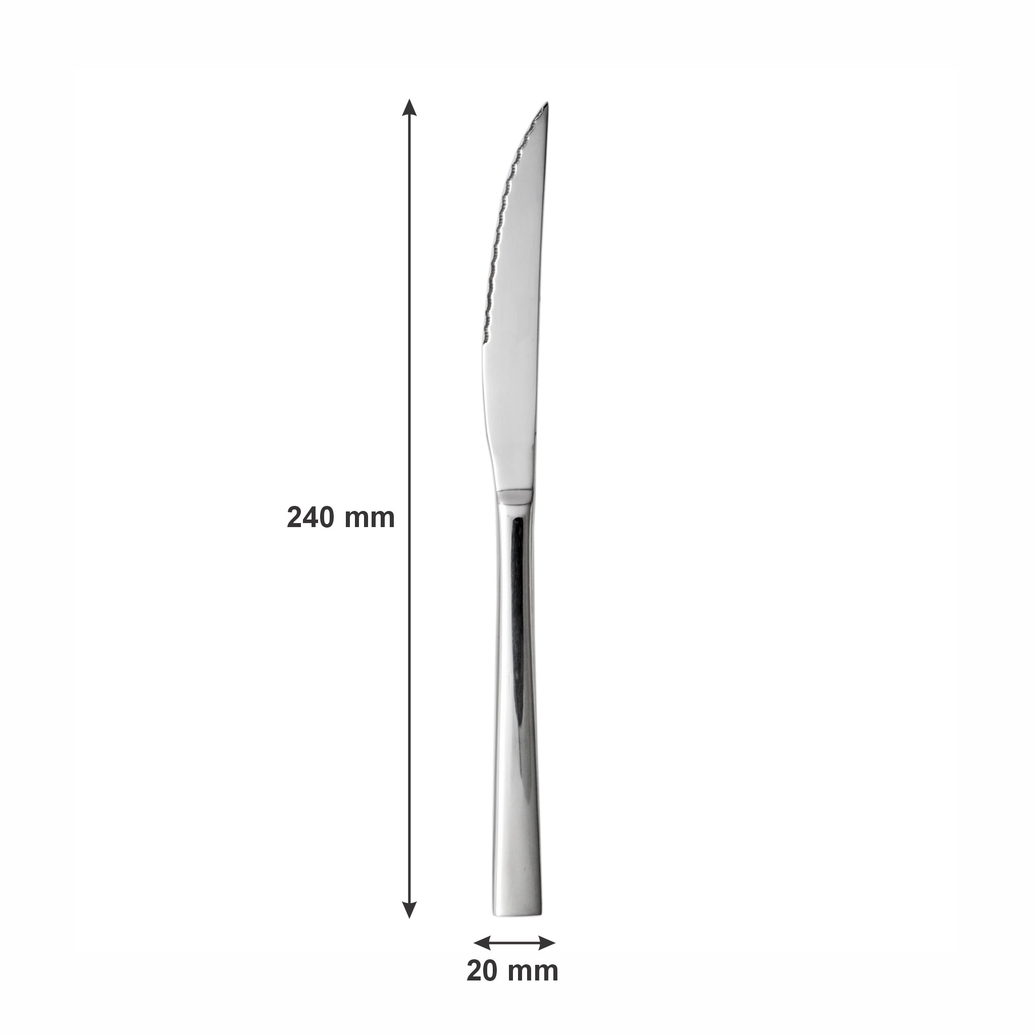 ST. JAMES CUTLERY CAMBRIDGE 18/10 STEAK KNIFE 12PK