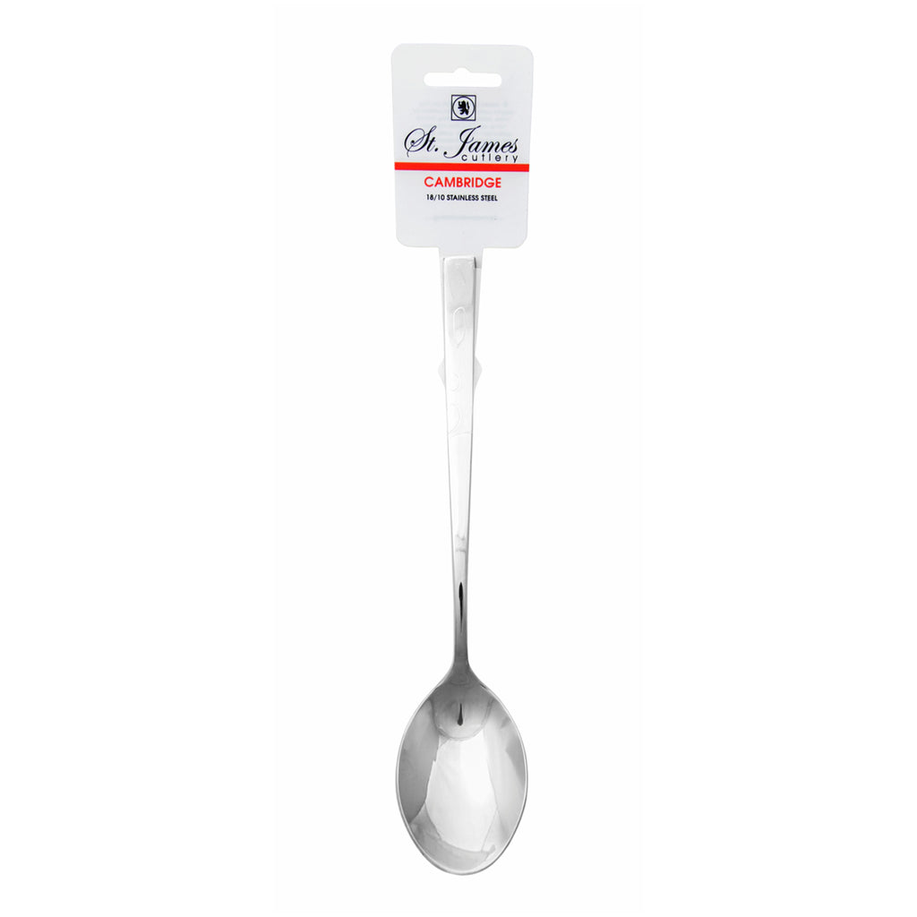 ST. JAMES CUTLERY CAMBRIDGE 18/10 TABLE SERVING SPOON 2PK HANG CARD