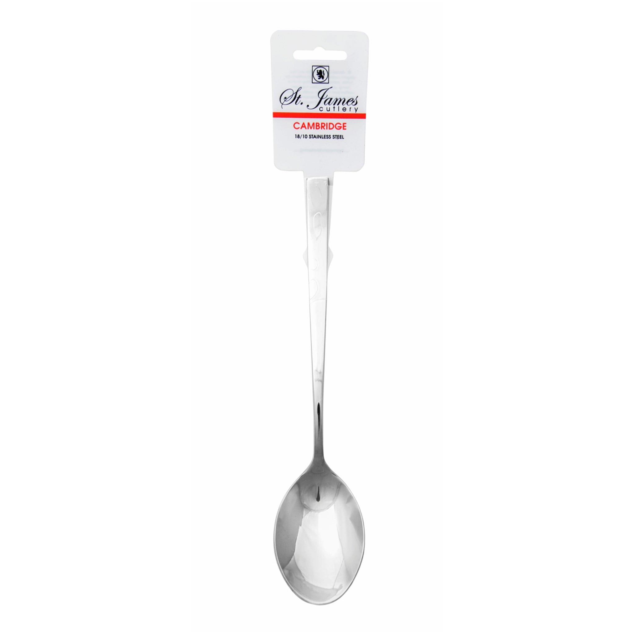 ST. JAMES CUTLERY CAMBRIDGE 18/10 TABLE SERVING SPOON 2PK HANG CARD