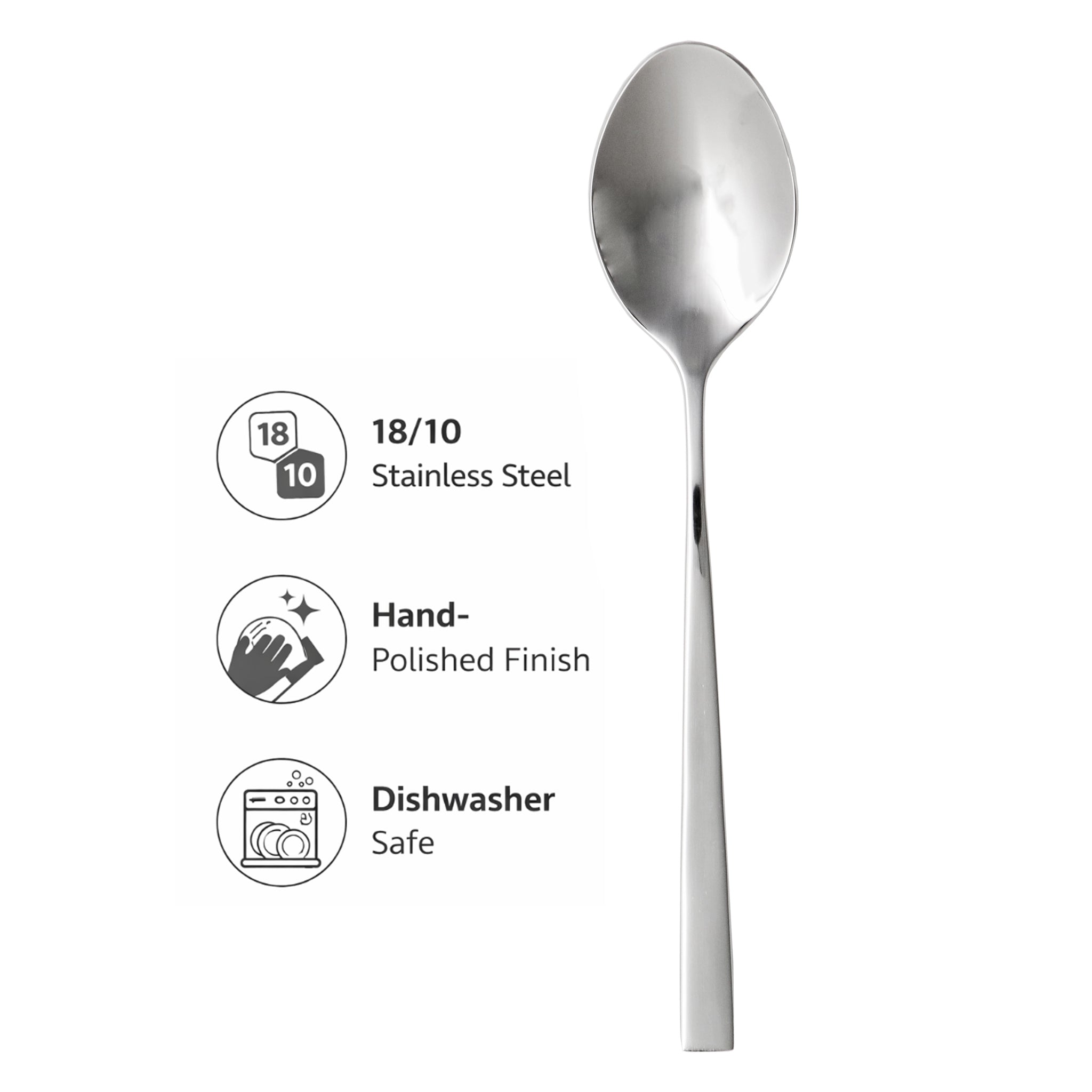 ST. JAMES CUTLERY CAMBRIDGE 18/10 TABLE SERVING SPOON 2PK HANG CARD