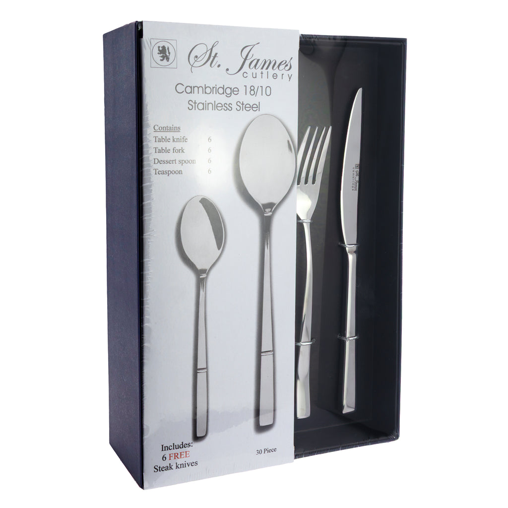 ST JAMES CUTLERY CAMBRIDGE 30PCE SET