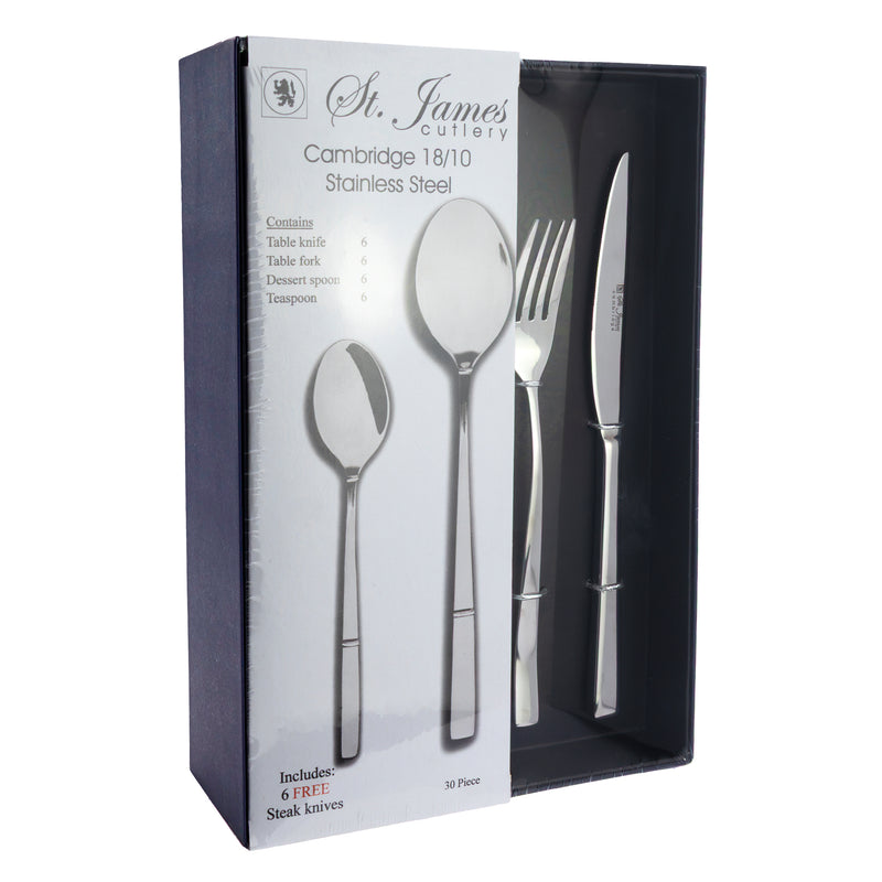 ST JAMES CUTLERY CAMBRIDGE 30PCE SET