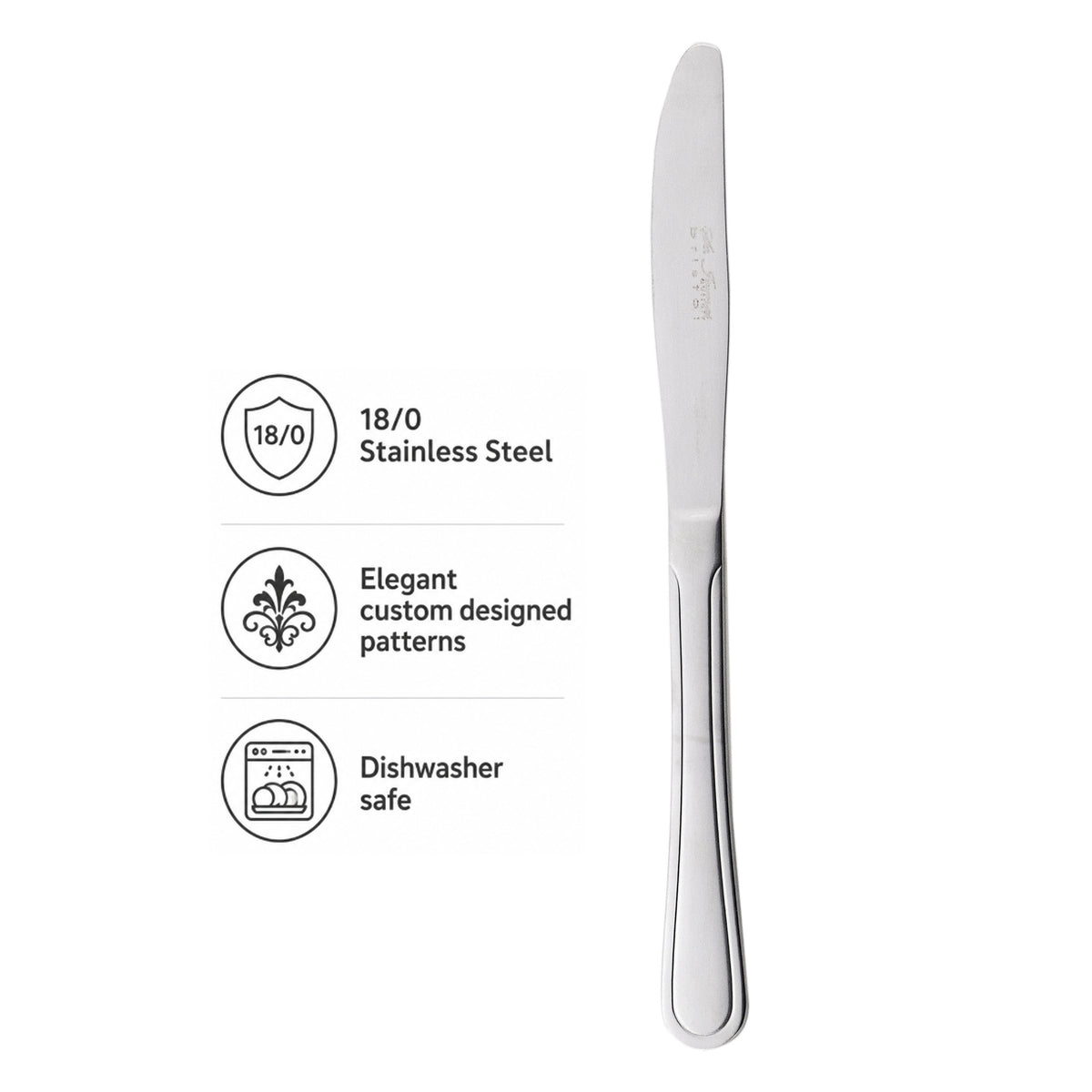 ST. JAMES CUTLERY BRISTOL DESSERT KNIFE HP 12PK