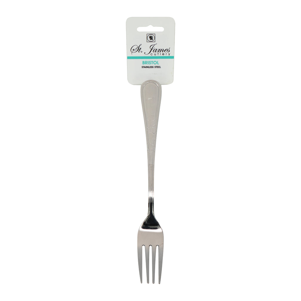 ST. JAMES CUTLERY BRISTOL (880) TABLE FORK 4PK HANG CARD