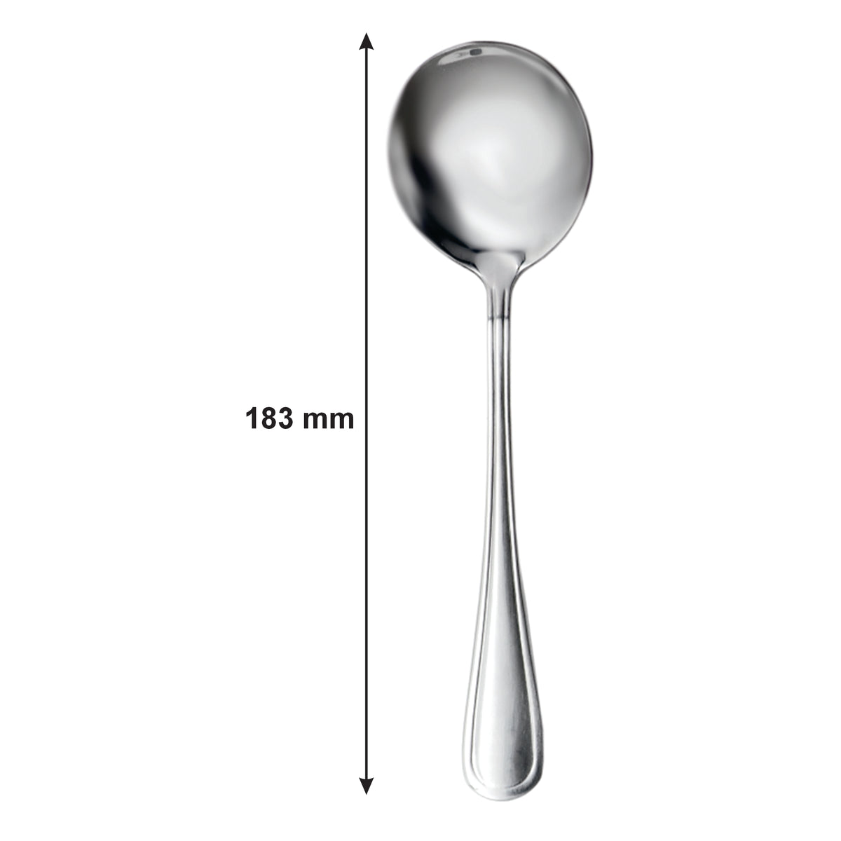 ST. JAMES CUTLERY BRISTOL (880) SOUP SPOON 4PK HANG CARD