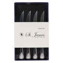 ST. JAMES CUTLERY BRISTOL (880) 4 PIECE STEAK KNIFE SET IN A GIFT BOX