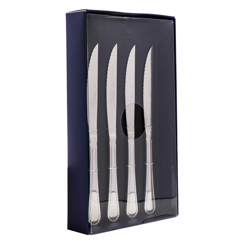 ST. JAMES CUTLERY BRISTOL (880) 4 PIECE STEAK KNIFE SET IN A GIFT BOX