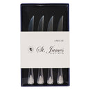 ST. JAMES CUTLERY BRISTOL (880) 4 PIECE STEAK KNIFE SET IN A GIFT BOX