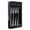 ST. JAMES CUTLERY BRISTOL (880) 4 PIECE STEAK FORK SET IN A GIFT BOX