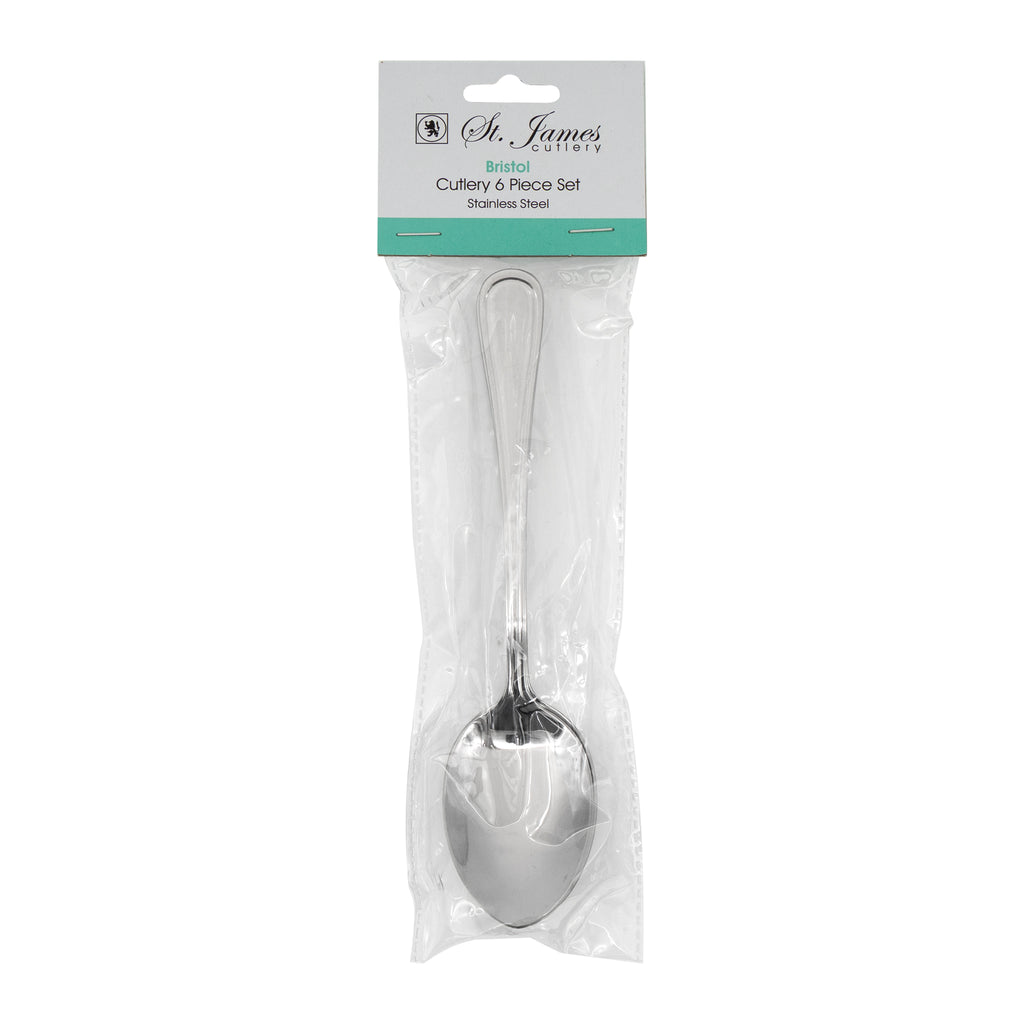 ST. JAMES CUTLERY BRISTOL (880) DESSERT SPOON 6PK STAINLESS STEEL