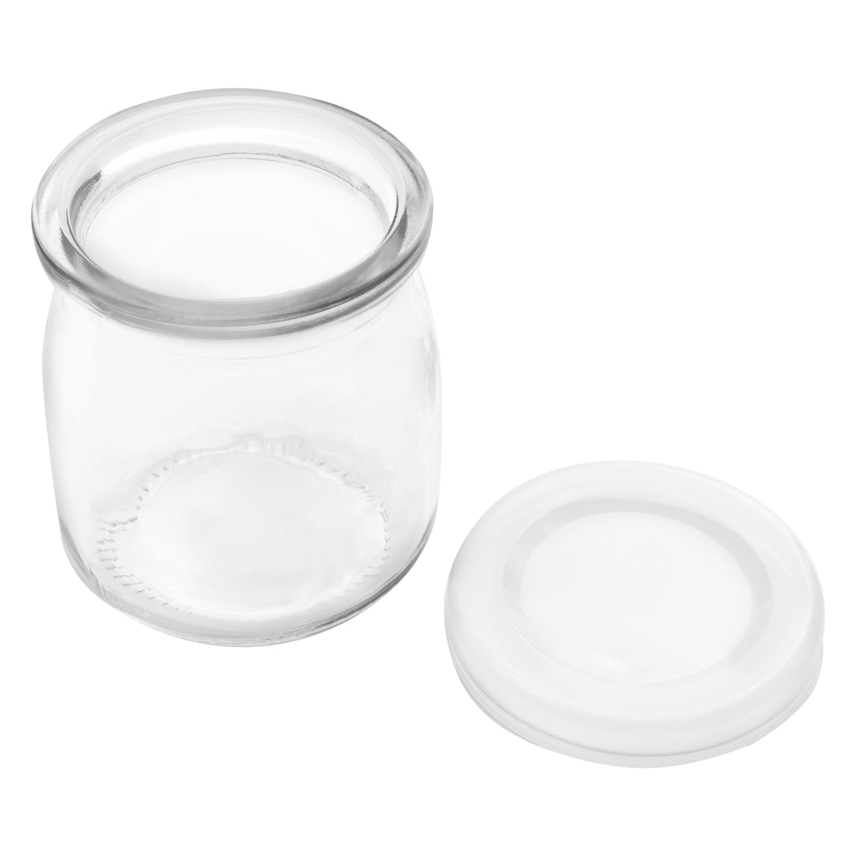 REGENT YOGHURT JARS WITH PLASTIC LIDS 6PK, 150ML