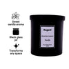 REGENT SCENTED CANDLES (VANILLA) IN A BLACK GLASS JAR WITH BLACK LID 6PK, 200G