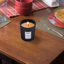 REGENT SCENTED CANDLES (VANILLA) IN A BLACK GLASS JAR WITH BLACK LID 6PK, 200G