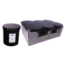 REGENT SCENTED CANDLES (VANILLA) IN A BLACK GLASS JAR WITH BLACK LID 6PK, 200G