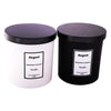 REGENT SCENTED CANDLES (VANILLA) IN A BLACK GLASS JAR WITH BLACK LID 6PK, 200G