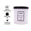 REGENT SCENTED CANDLES (VANILLA) IN A WHITE GLASS JAR WITH BLACK LID 6PK, 200G