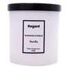 REGENT SCENTED CANDLES (VANILLA) IN A WHITE GLASS JAR WITH BLACK LID 6PK, 200G