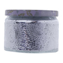REGENT SCENTED CANDLES (VANILLA) IN EMBOSSED GLASS JARS, ASST. COLOURS 6PK, 100G