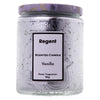 REGENT SCENTED CANDLES (VANILLA) IN EMBOSSED GLASS JARS, ASST. COLOURS 6PK, 185G