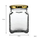 CONSOL 260ML CATERING SQUARE JAR 6PK