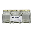 CONSOL 260ML CATERING SQUARE JAR 6PK