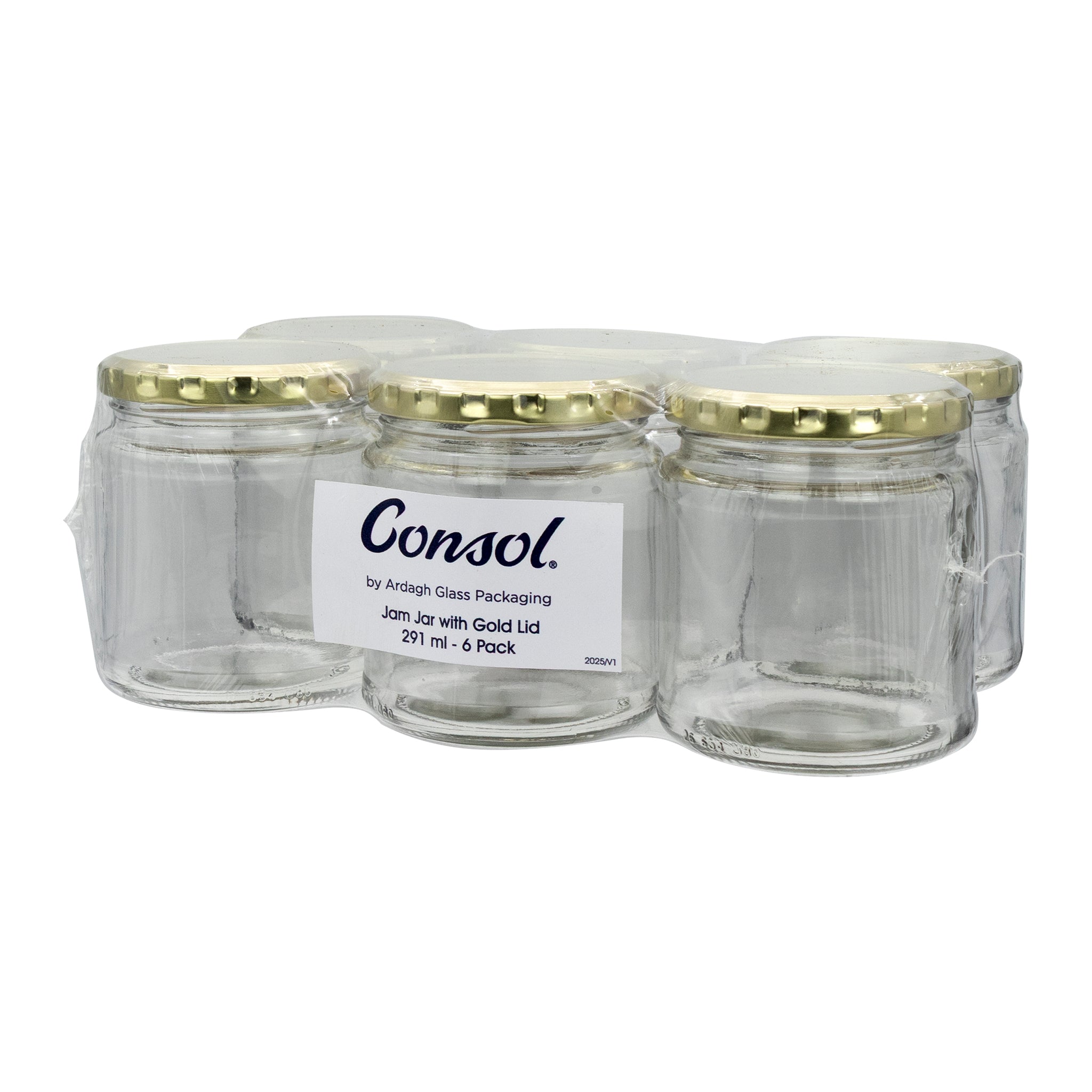 CONSOL 291ML CATERING JAM JAR 6PK