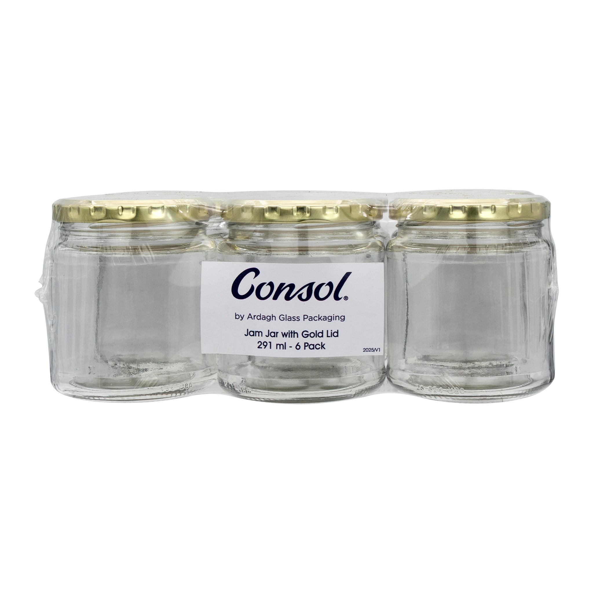 CONSOL 291ML CATERING JAM JAR 6PK