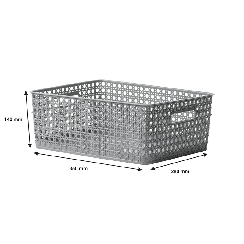 REGENT STOREAWAY CLASSIC BASKET GREY 4PCE VALUE PACK