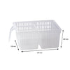 REGENT STOREAWAY PLASTIC CLEAR PANTRY AND FRIDGE BASKETS WITH DIVIDERS 2PK VALUE PACK