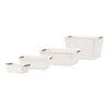 REGENT PLASTIC HARMONY BASKET WHITE 3PCE VALUE PACK (A,B & C), (345X280X130MM)