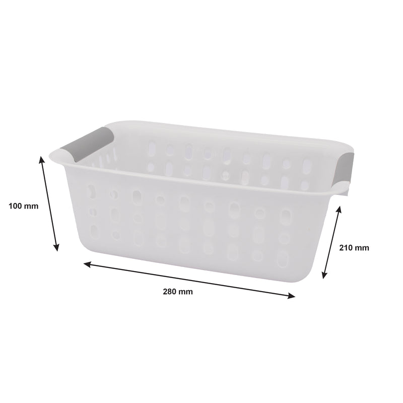 REGENT PLASTIC HARMONY BASKET WHITE 3PCE VALUE PACK (A,B & C), (345X280X130MM)