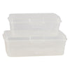 REGENT STOREAWAY CLEAR PLASTIC STACK BOXES 2.7L l 4.6L, 2 PIECE VALUE PACK