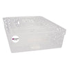 REGENT PLASTIC VENICE BASKET CLEAR 6PK VALUE PACK (A,A,B,C,D,E), 310X230X85MM