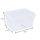 REGENT PLASTIC VENICE BASKET CLEAR 6PCE VALUE PACK (A,A,B,C,D,E), (310X230X85MM)