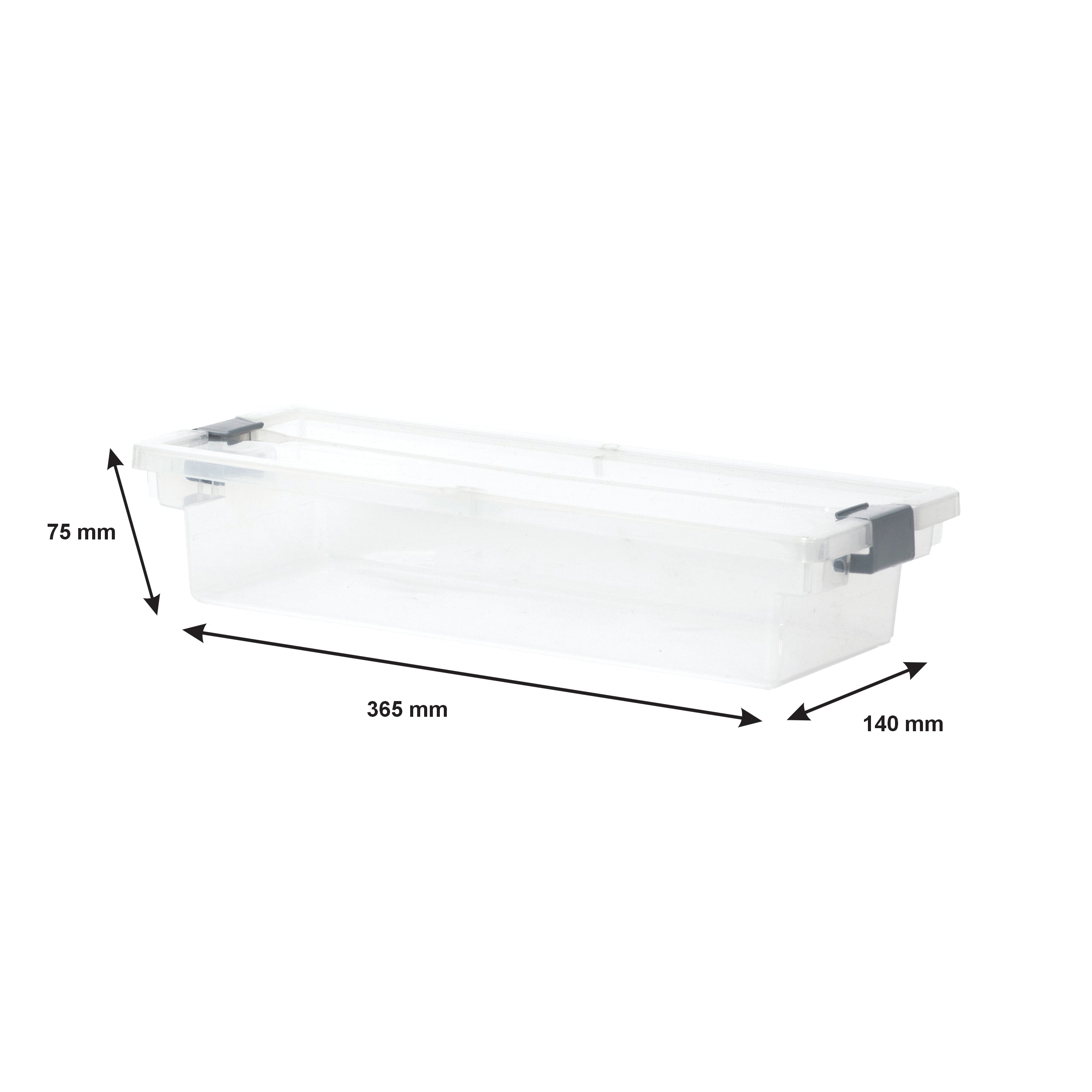 REGENT PLASTIC CLIPPY BOX CLEAR VALUE 4PK