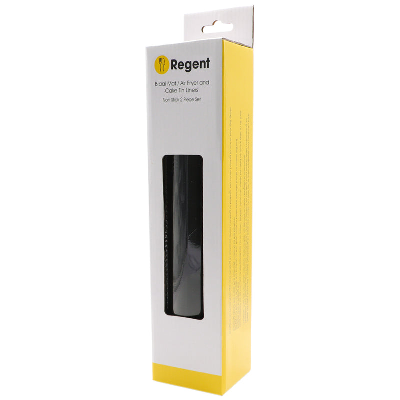 REGENT RE-USEABLE BBQ GRILL MATS/AIR FRYER LINERS 2PCS SET, 330X400MM